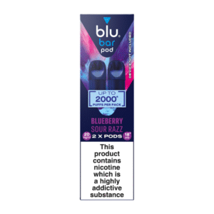 BLU BAR POD - BLUEBERRY SOUR RAZZ - 20MG